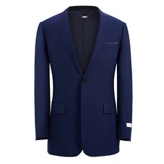  N02846寶藍色時尚商務西裝上衣 男裝定制 源于紐約
